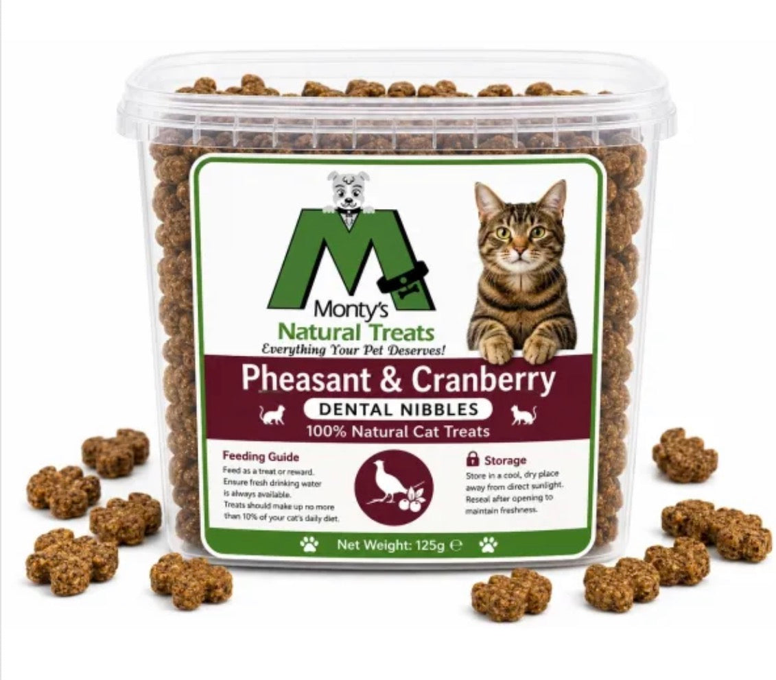Pheasant and cranberry cat treats